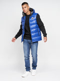 Mateo Hooded Gilet Mid Blue