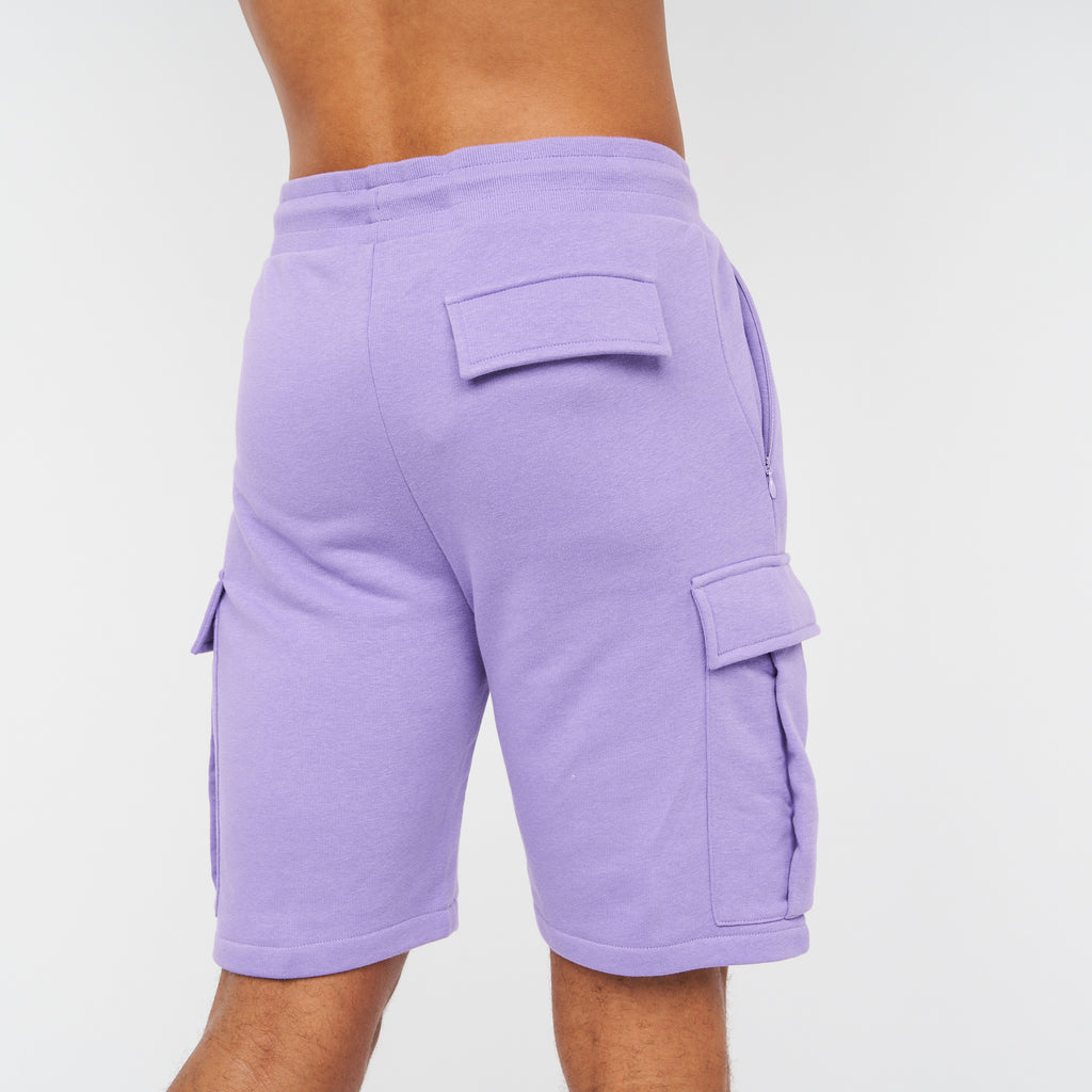 Aurelio Cargo Shorts Light Purple